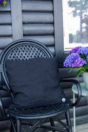 Black Cushion Cover 50x50 Plain Black