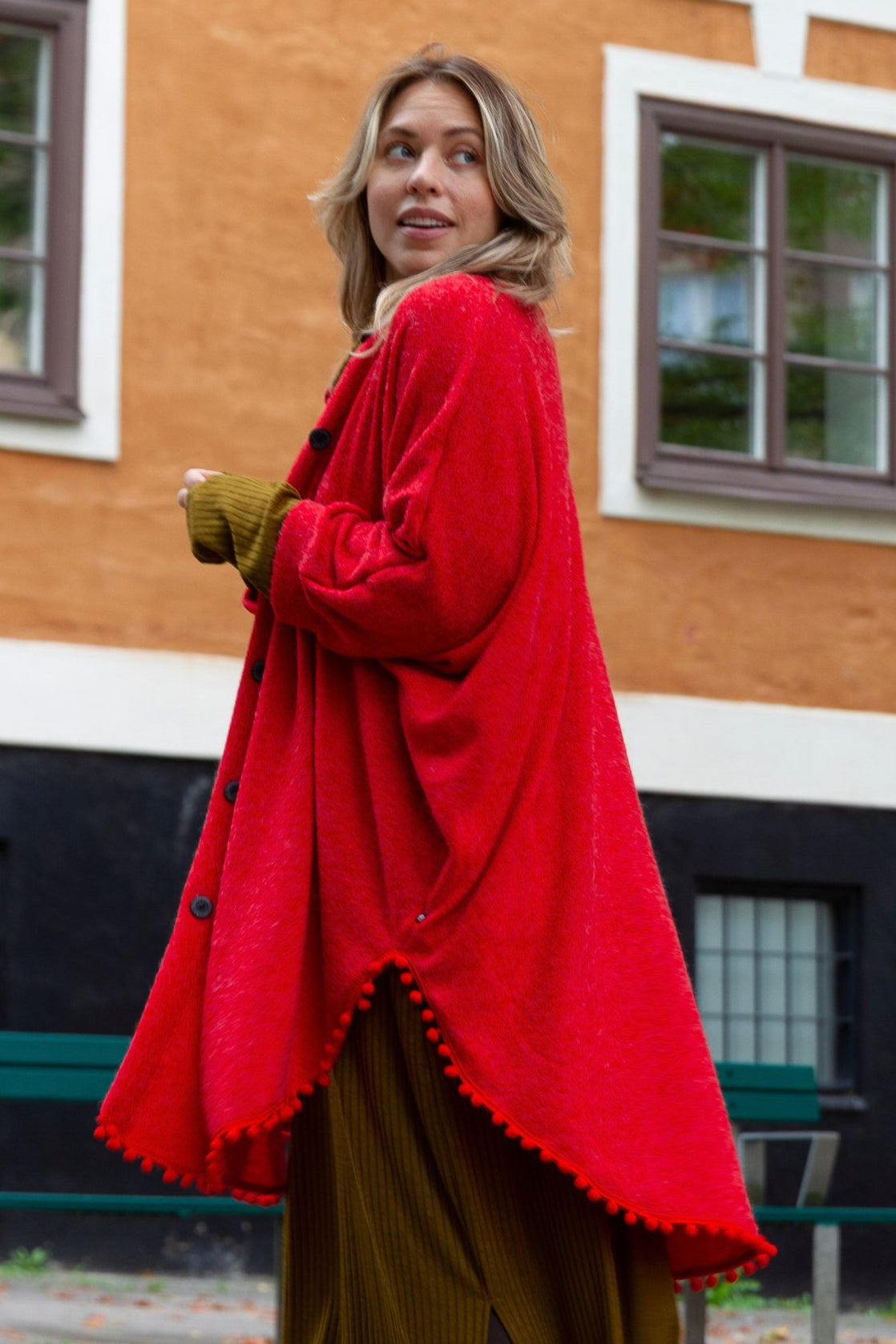 Rød Cape Murrey Rød