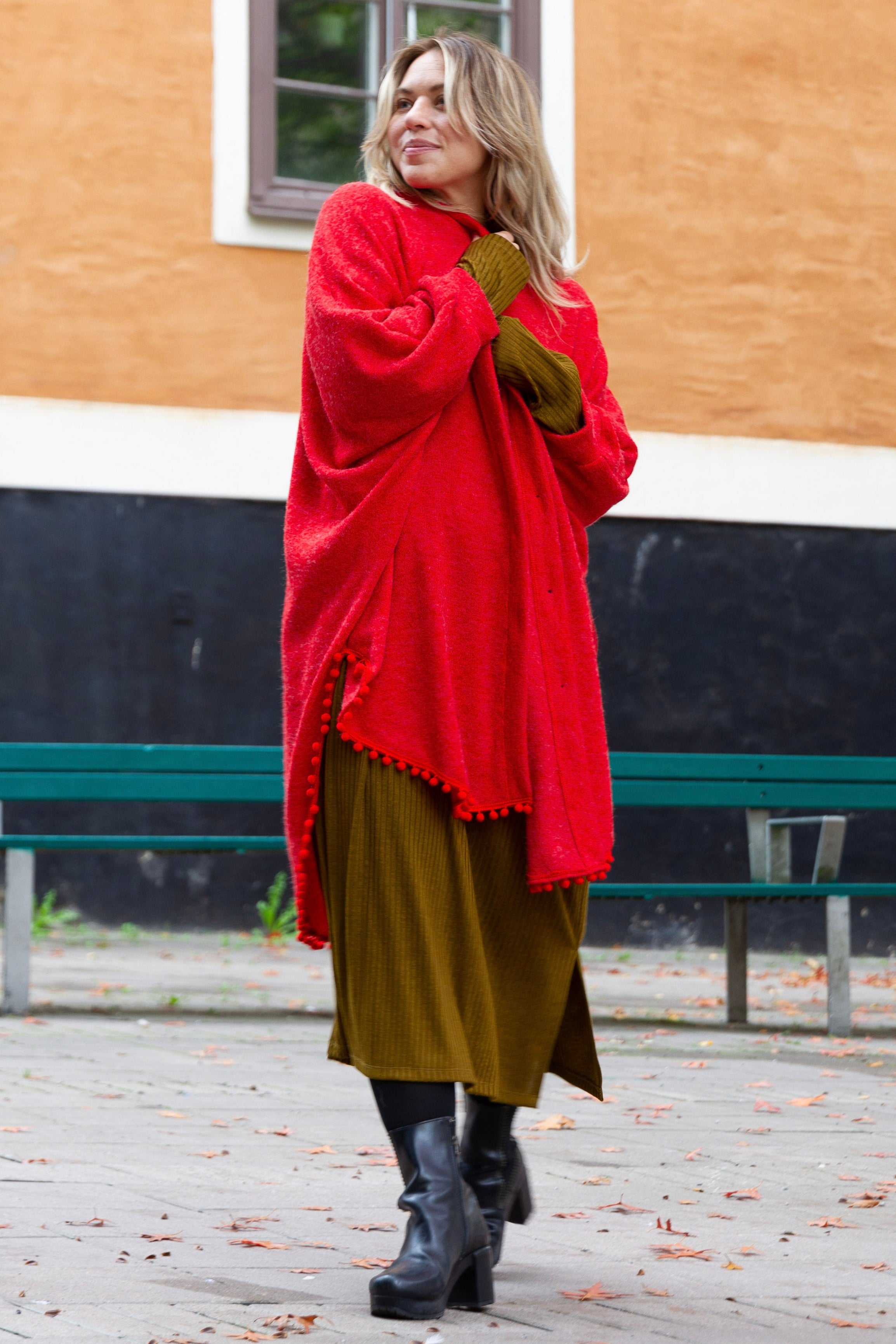 Rød Cape Murrey Rød