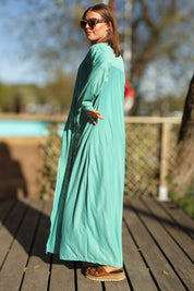 Blue Kimono Victoria Petrol