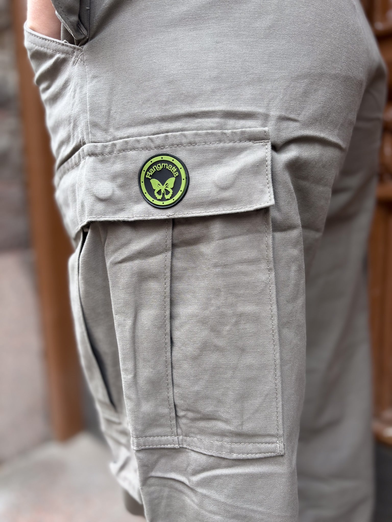 Grå Cargobyxa Hangmatta Vintage Grey