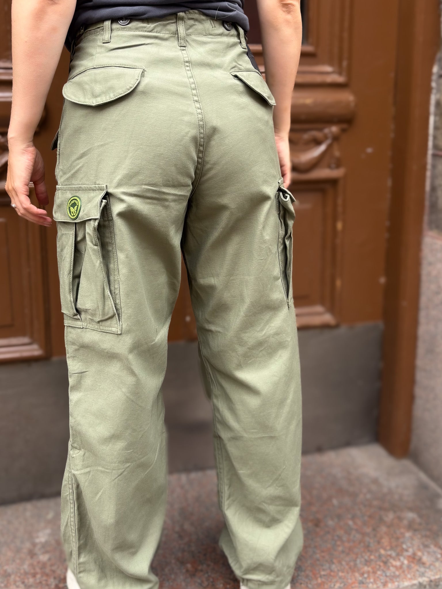 Grön Cargobyxa Hangmatta Vintage Green