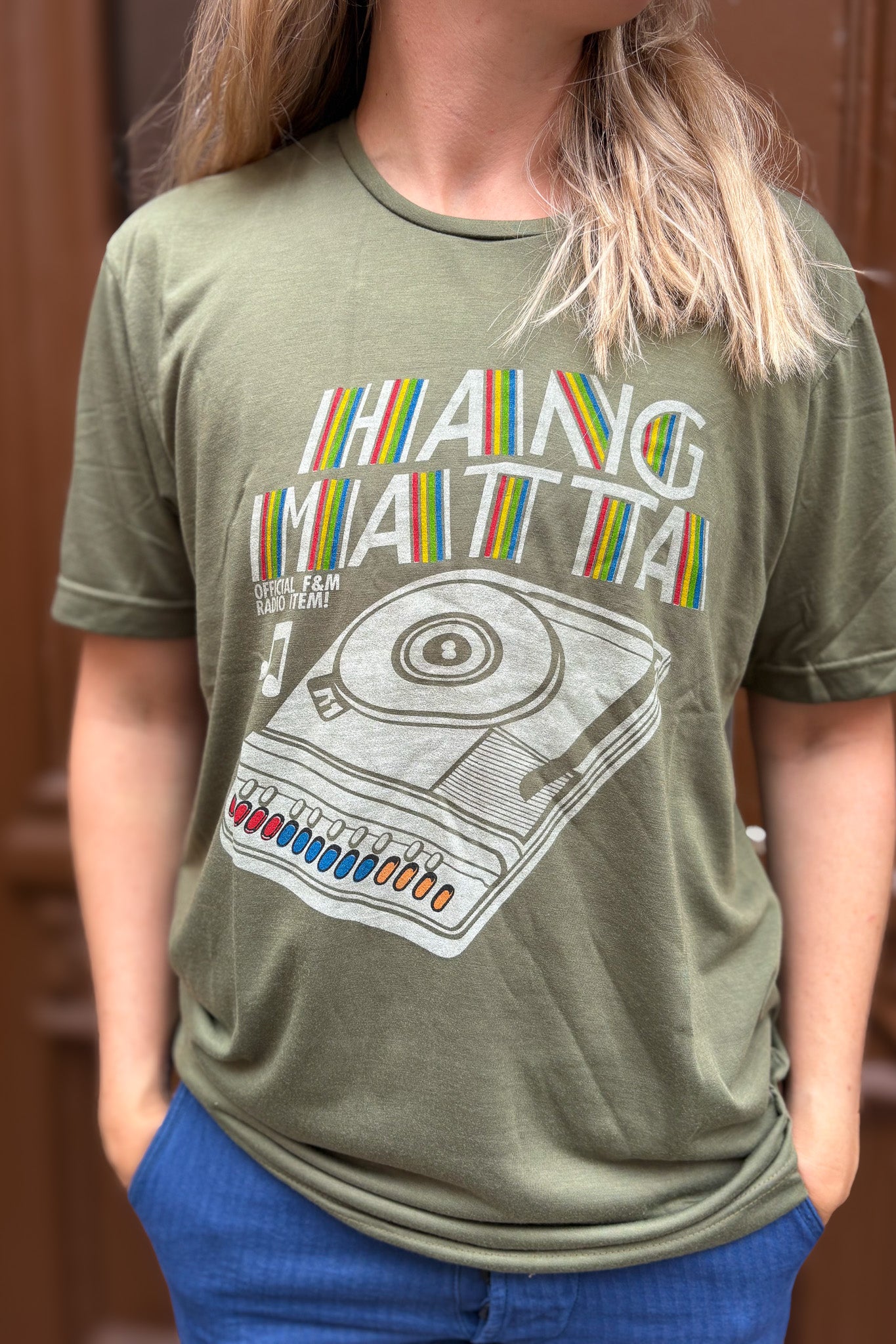 Grön T-Shirt LP Hangmatta Vintage Green