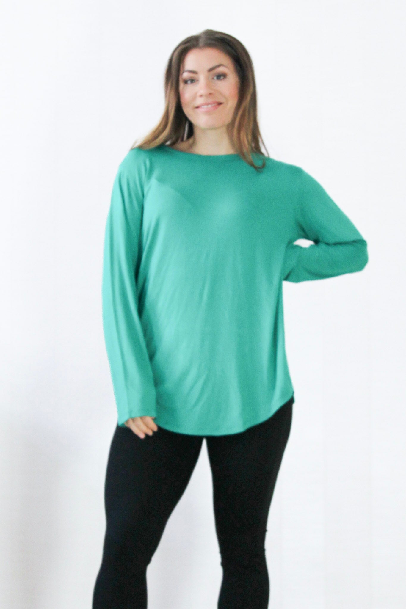 Grön Tröja Frida Longsleeve Green