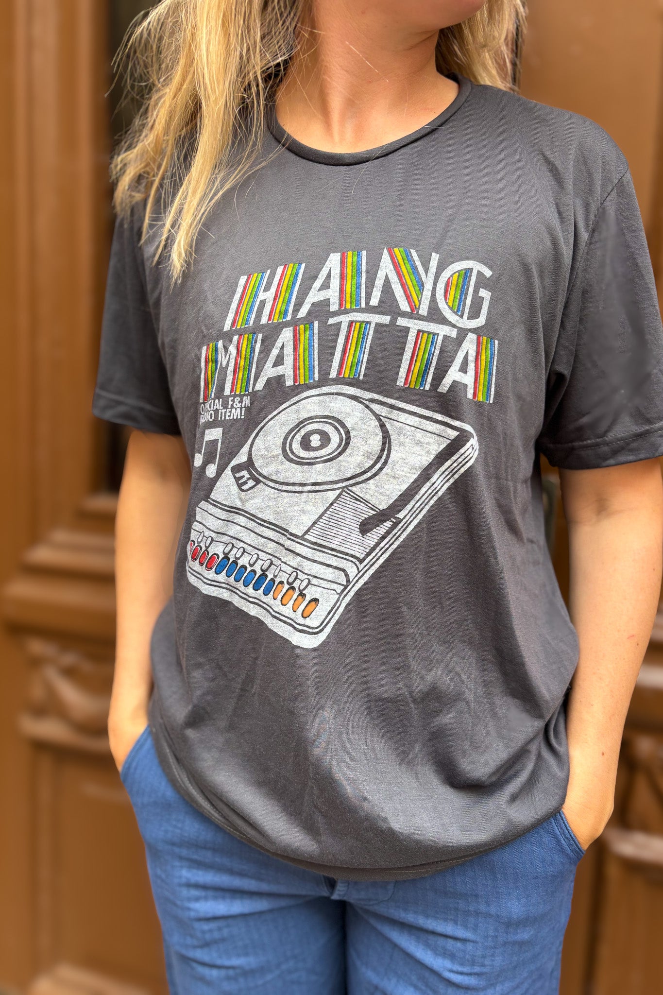 Grå T-Shirt LP Hangmatta Vintage Grey