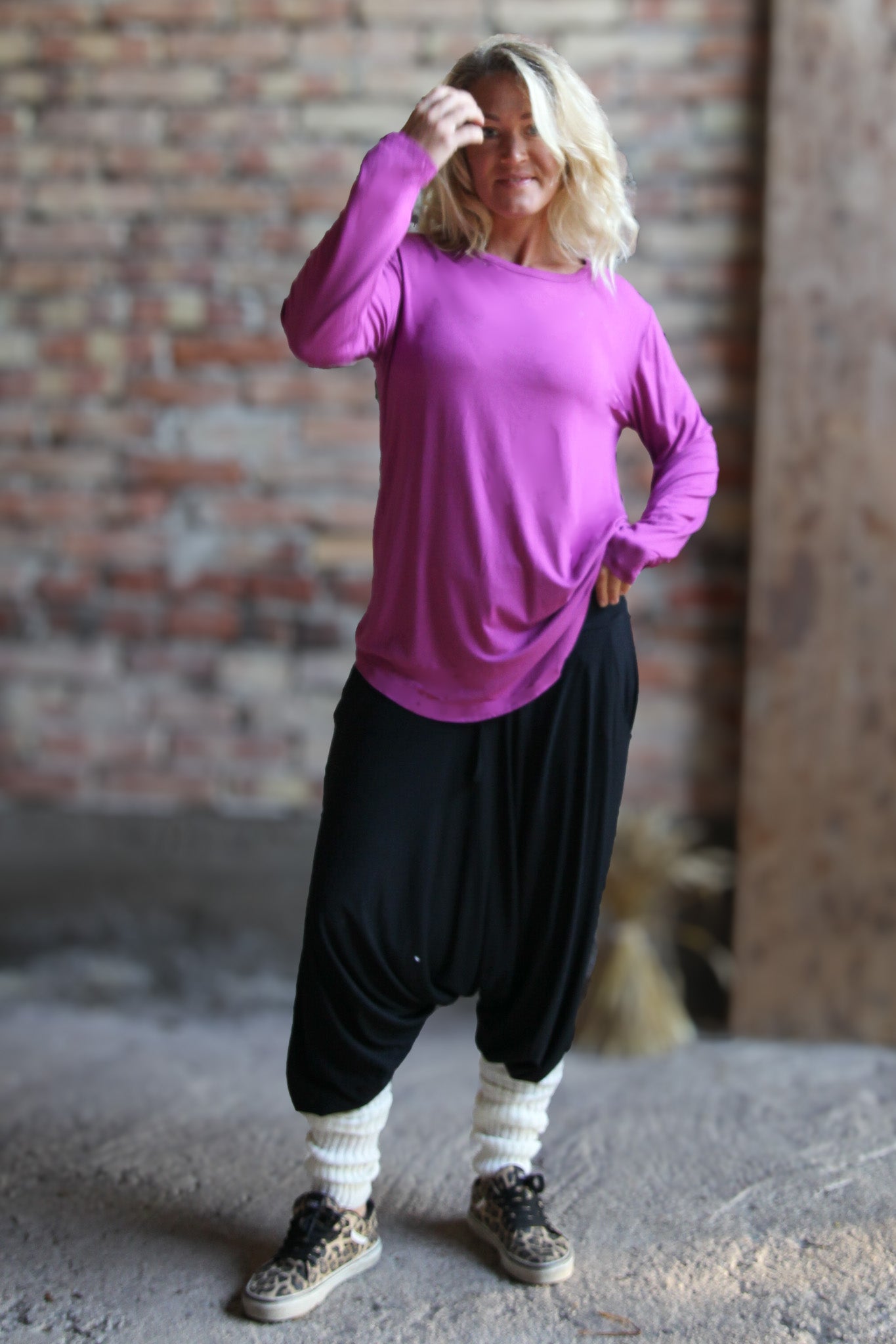 Lila Tröja Frida Longsleeve Purple