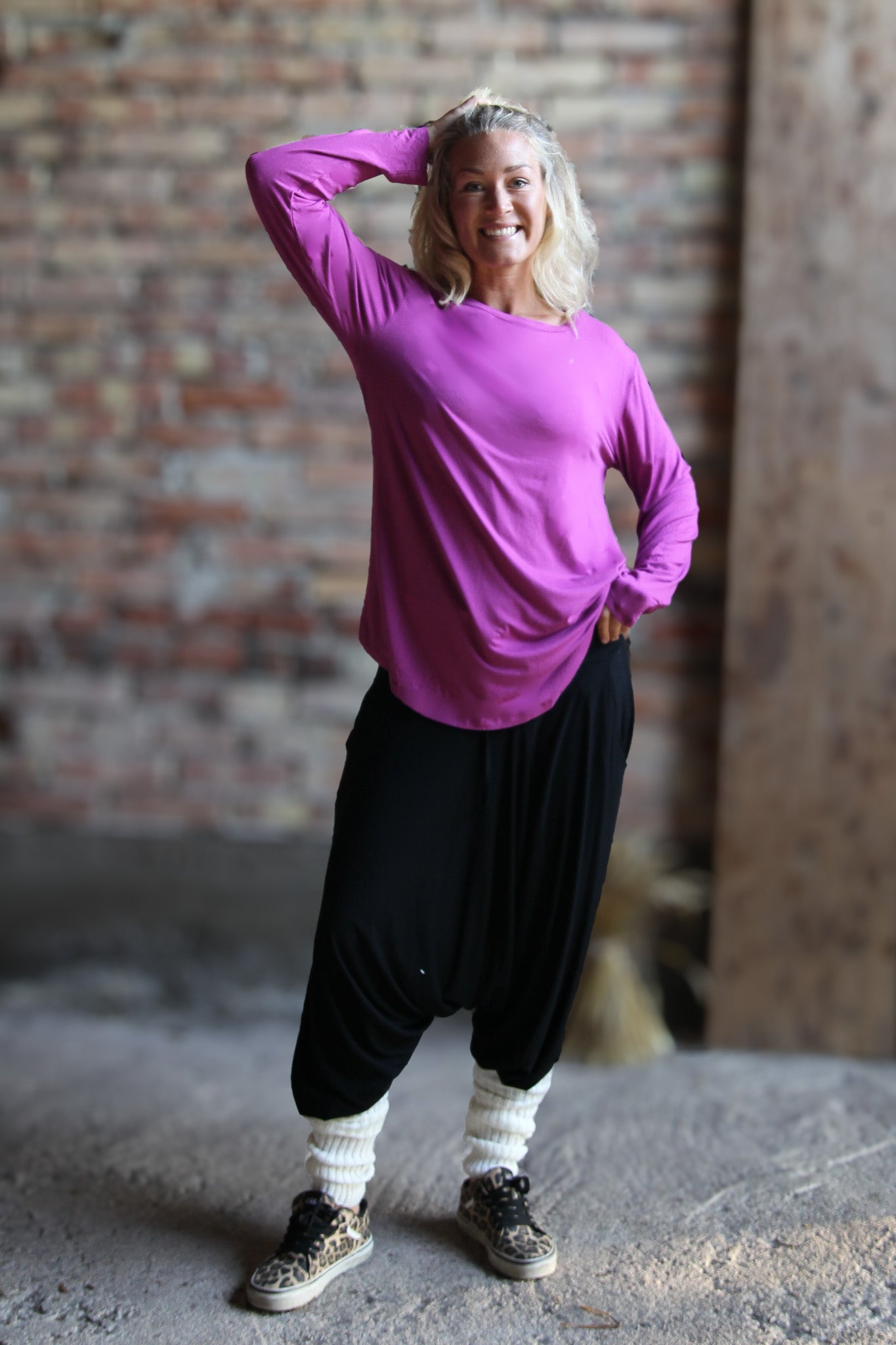 Lila Tröja Frida Longsleeve Purple