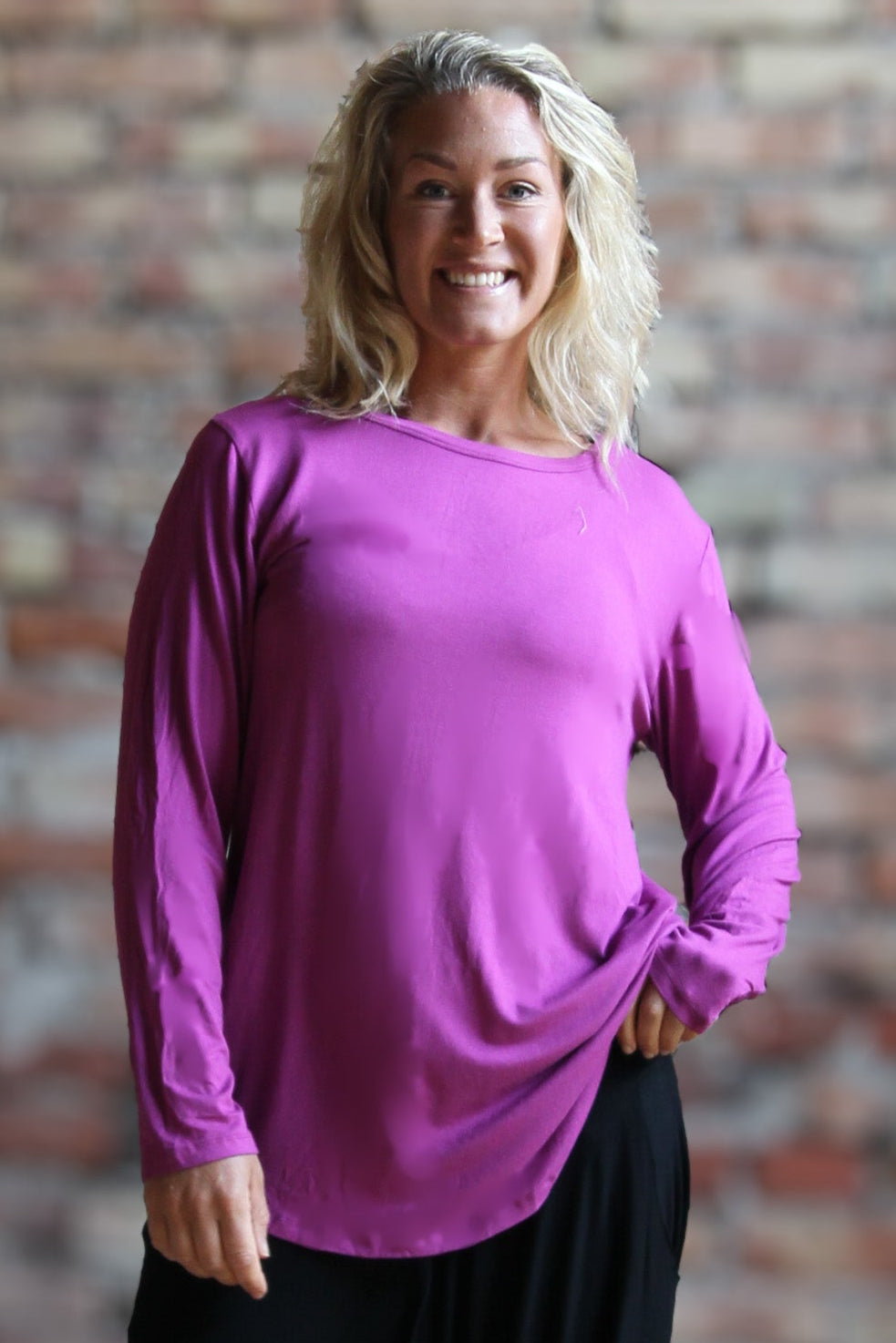 Lila Tröja Frida Longsleeve Purple