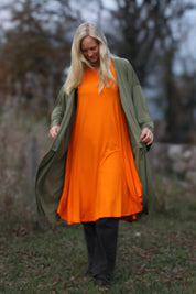 Orange Klänning Ballerina Original Orange