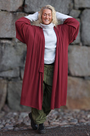 Roter Kimono Kastanienbraun