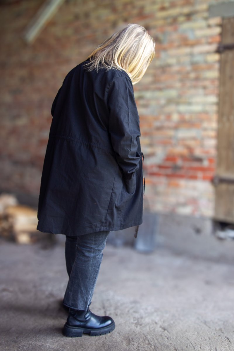 Zwarte Cargo-jas Abisko Zwart