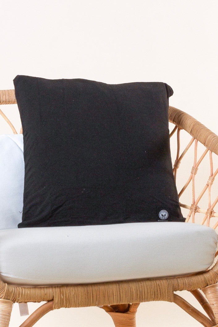 Black Cushion Cover 50x50 Plain Black