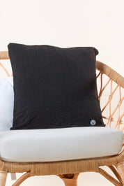 Black Cushion Cover 50x50 Plain Black