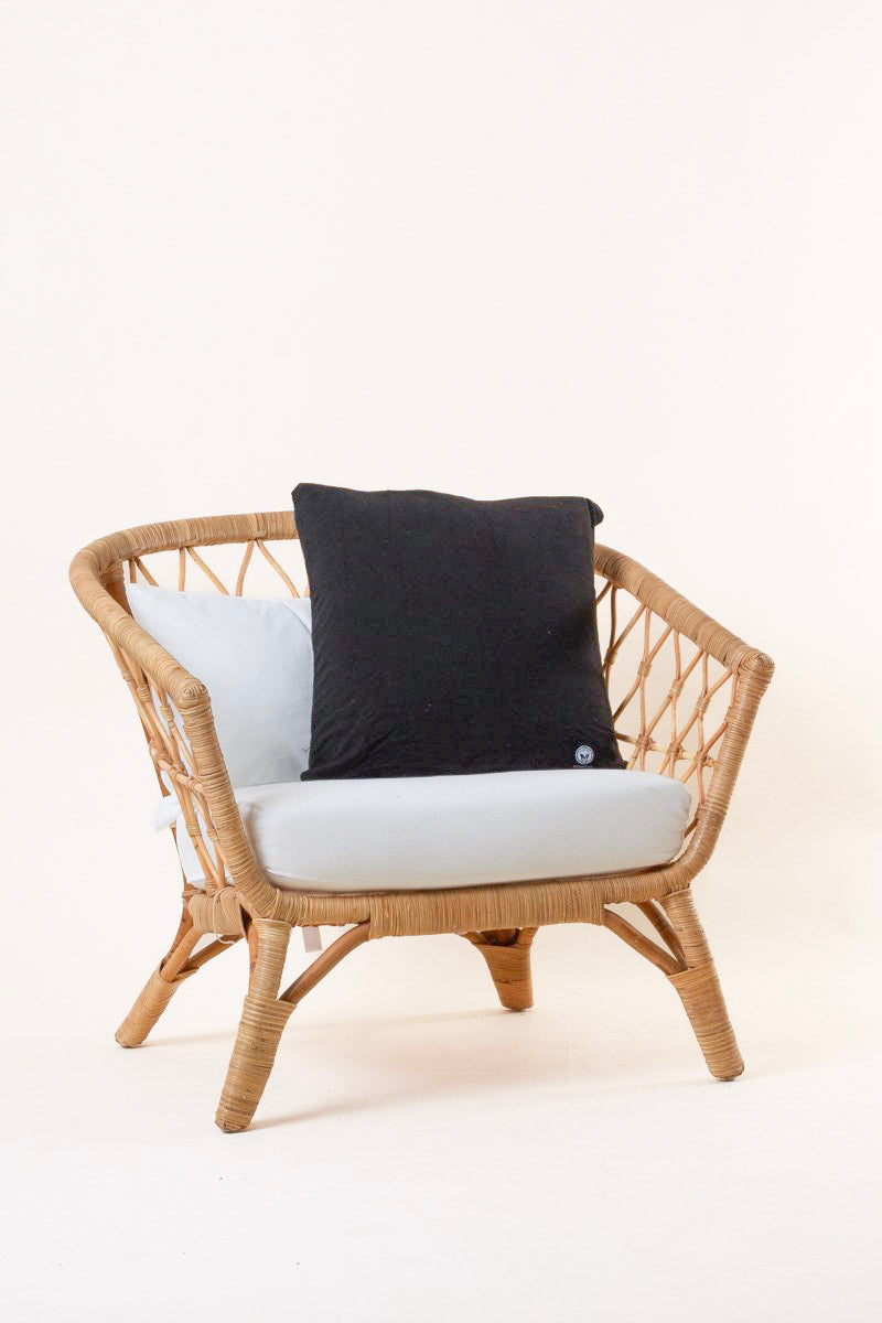 Black Cushion Cover 50x50 Plain Black