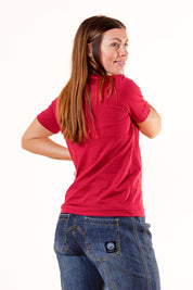 Burgunder T-Shirt Kastanienbraun