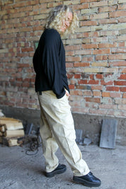 White Pants Kaimana Cream White