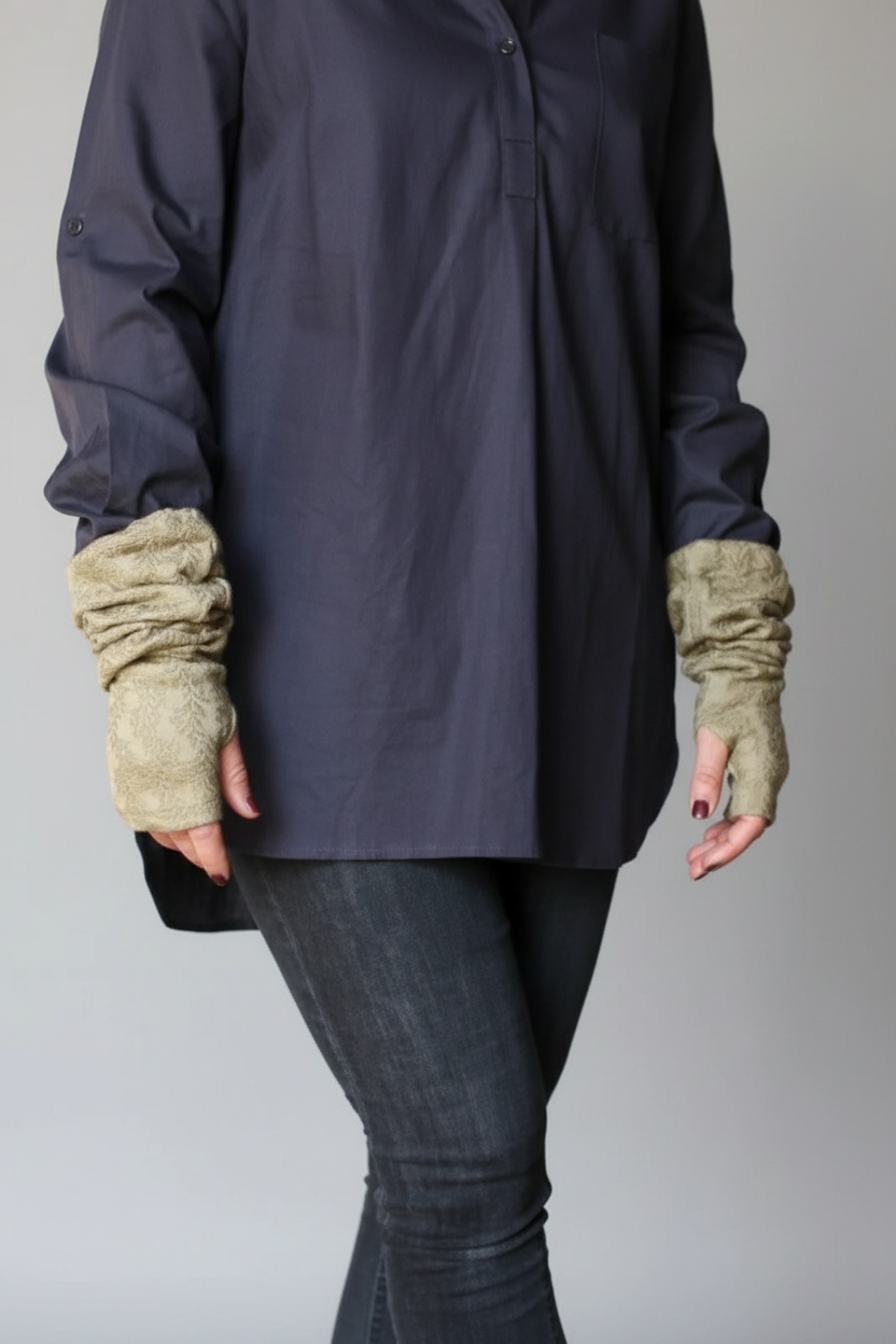 Grüne Pulswärmer Armwärmer Begie Green