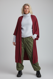 Roter Kimono Kastanienbraun