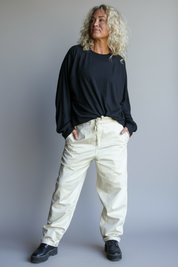 White Pants Kaimana Cream White