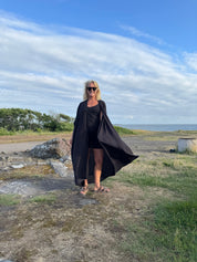Sort Kaftan Kjole Olinda Sort