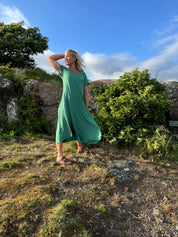 Bladgrøn Kjole Ballerina Original Foliage Green