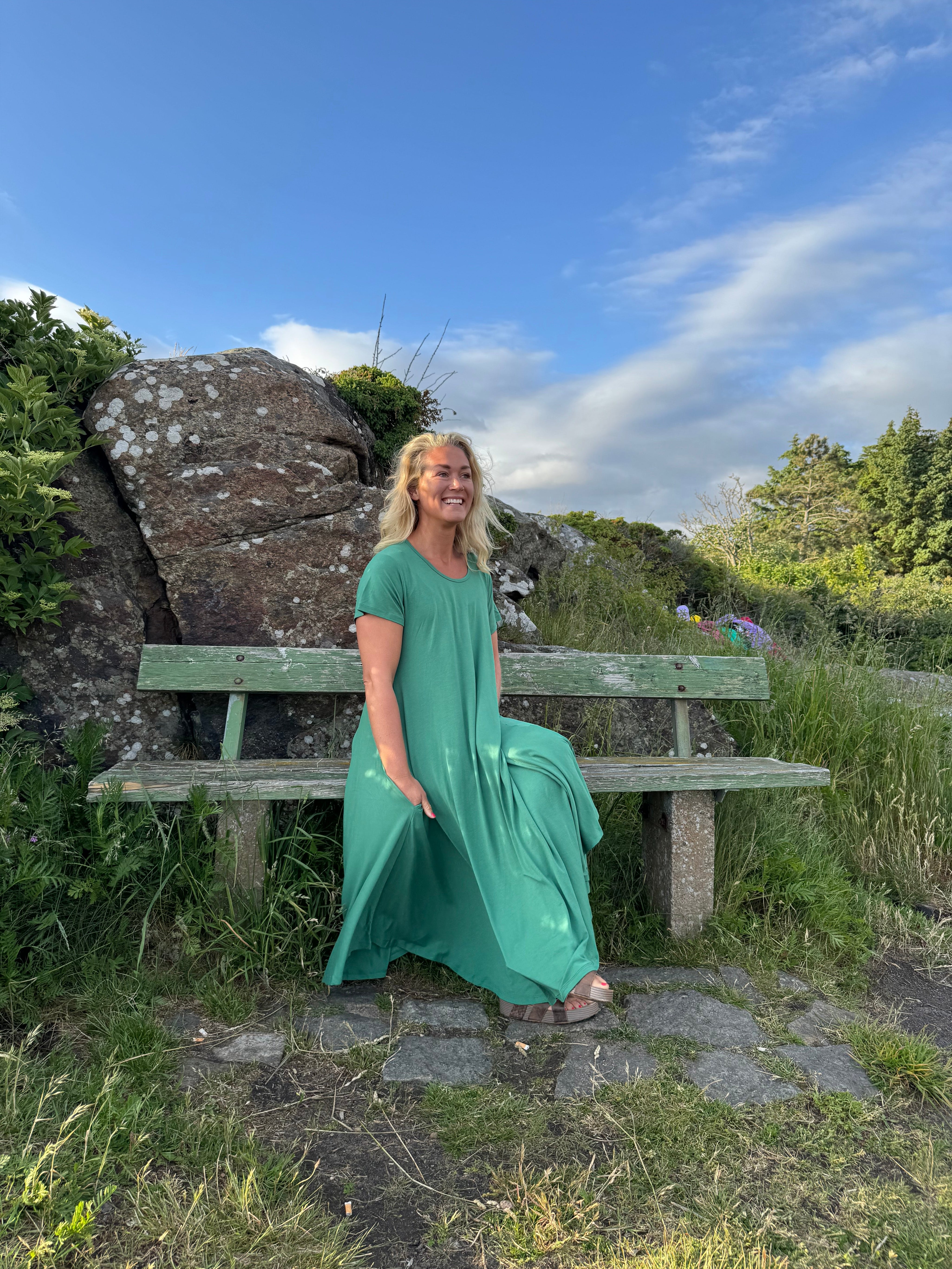Bladgrøn Kjole Ballerina Original Foliage Green