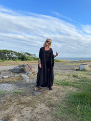Sort Kaftan Kjole Olinda Sort