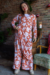 Pink Floral Dress Riviera Peach