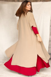 Beige Klänning Sahara Longshirt Earth