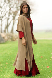 Beige Klänning Sahara Longshirt Earth