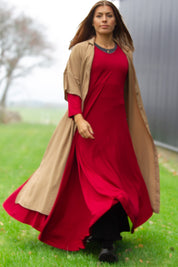 Beige Klänning Sahara Longshirt Earth