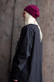 Vinröd Mössa Elise Knit Beret Maroon