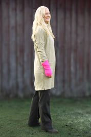 Ljusgrå/Grön Tröjklänning Polo Loose Light Grey Green