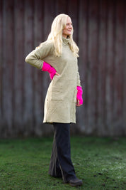 Ljusgrå/Grön Tröjklänning Polo Loose Light Grey Green