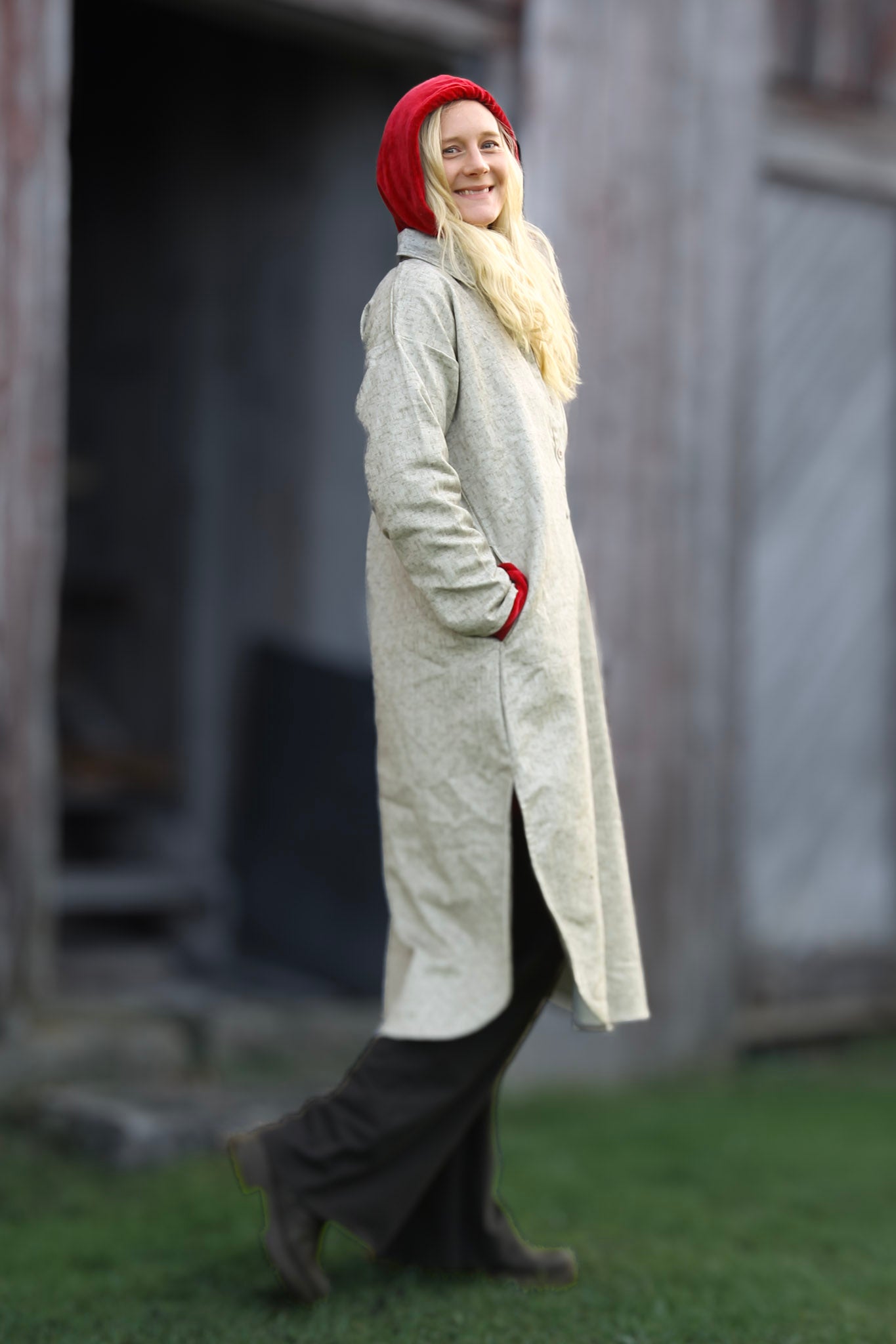 Ljusgrå Jeansskjorta Daly Light Grey