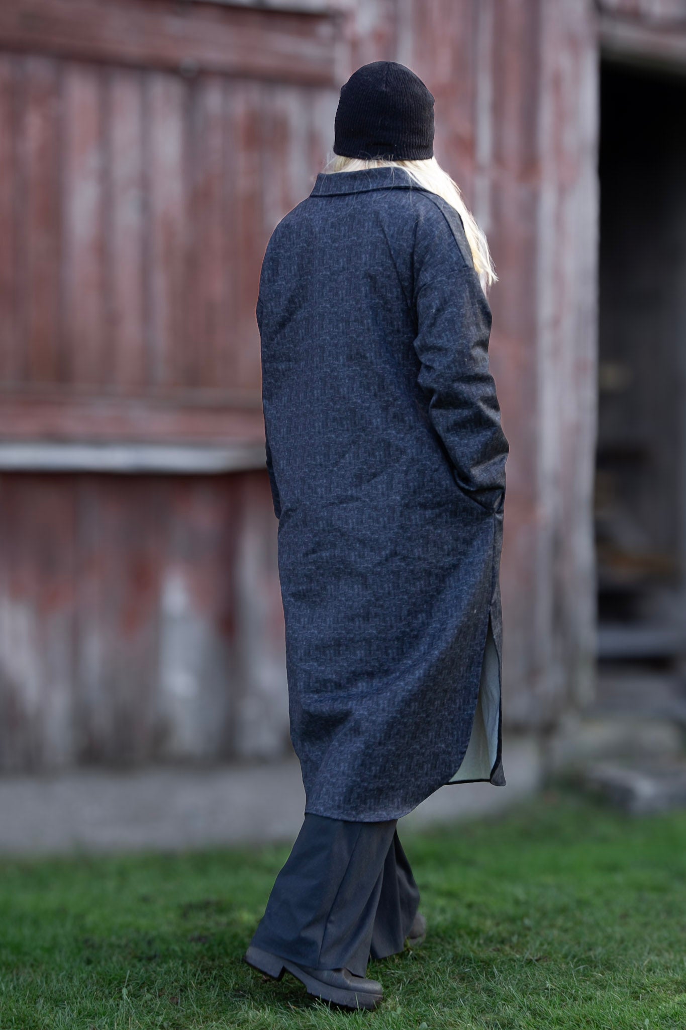 Mörkgrå Jeansskjorta Daly Dark Grey