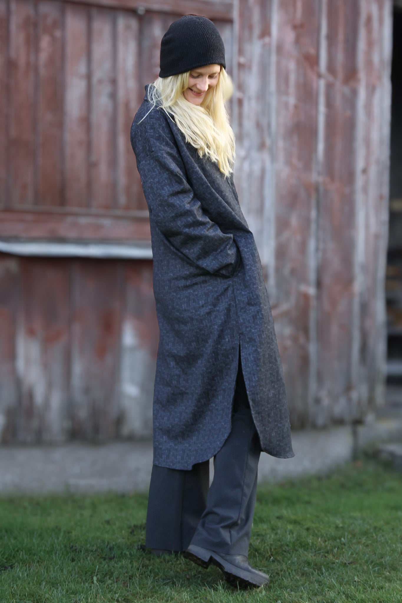 Mörkgrå Jeansskjorta Daly Dark Grey