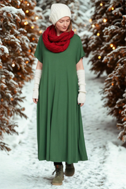 Mörkgrön Klänning Ballerina Original Dark Green