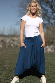 Blå Haremsbyxa Yoga Basic Original Blue