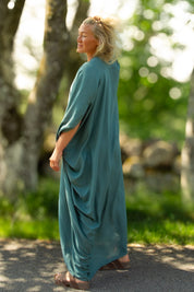 Blue Kaftan Dress Olinda Ocean Blue