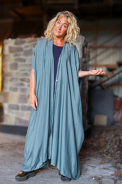 Blue Kaftan Dress Olinda Ocean Blue