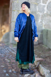 Blue Leopard Print Jacket Koster Blue