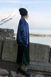 Blue Leopard Print Jacket Koster Blue