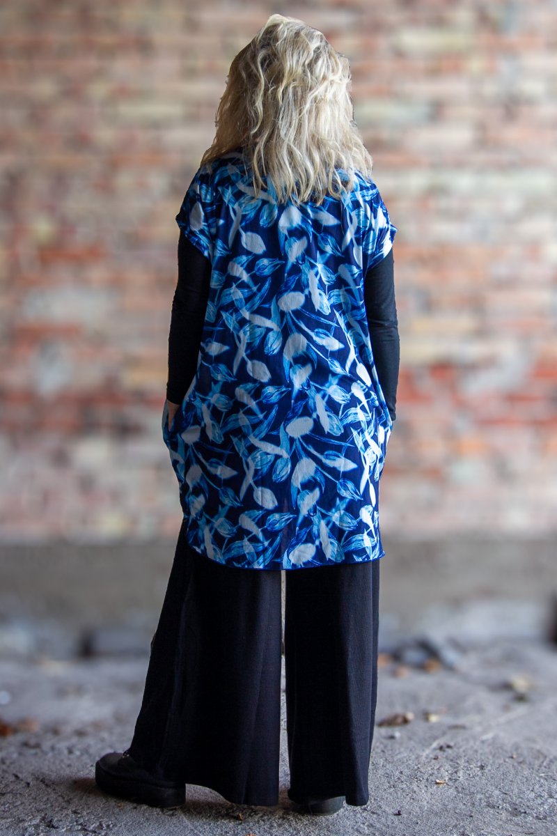 Blue Tunic Dalia Blue Print