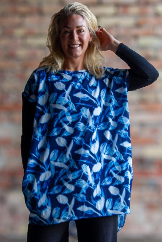 Blue Tunic Dalia Blue Print