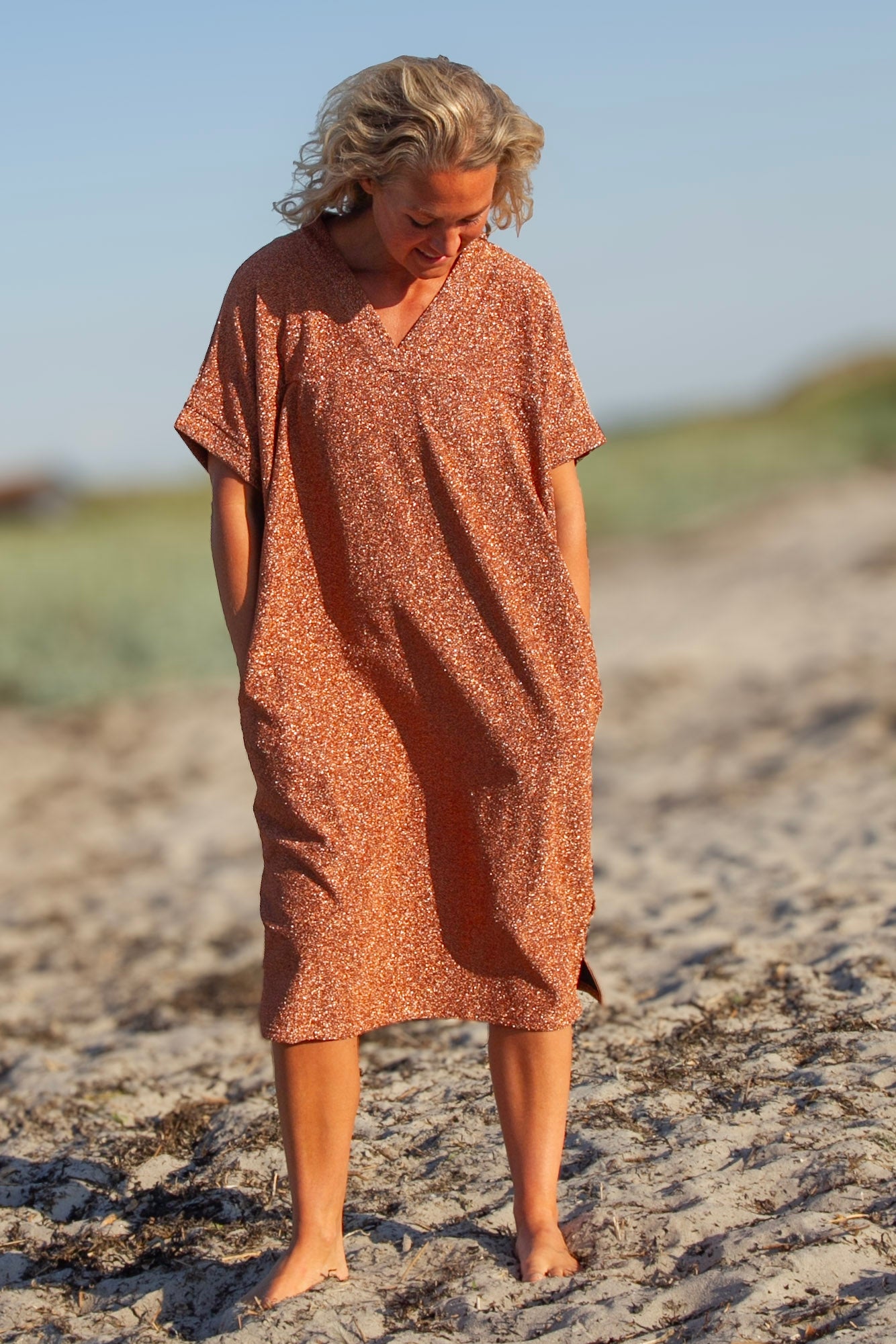 Braunes Kleid Quarz Kupfer