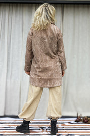 Brown Shirt Dhalis Crinkle Brown