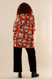 Brown Floral Tunic Millan Flower Brown