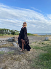 Sort Kaftan Kjole Olinda Sort