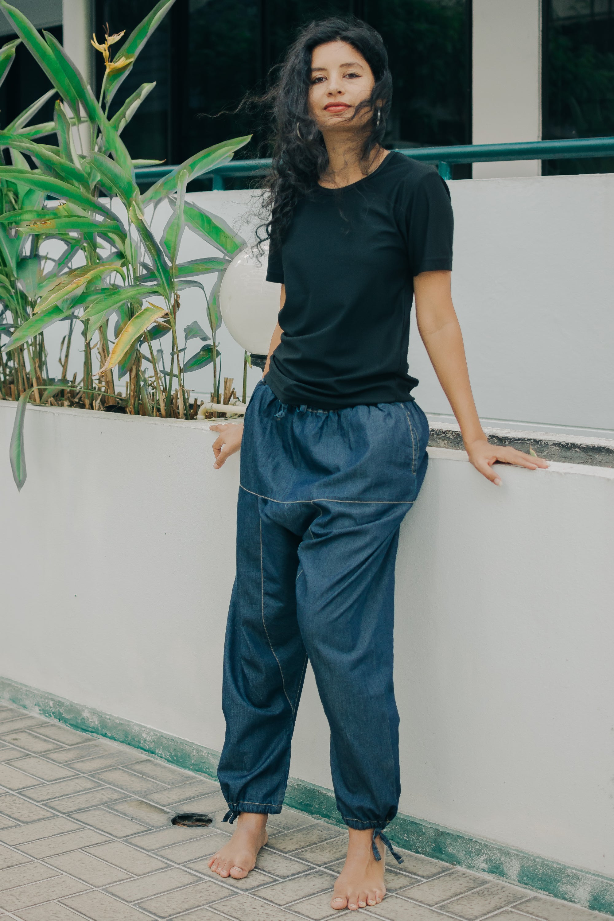 HANDEL! Harem Active Denim mørkeblå (kun S/M)